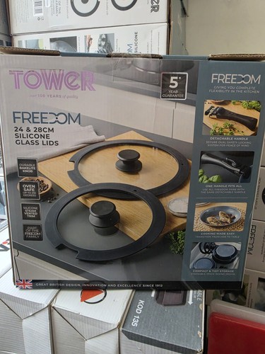 Tower freedom glass lids set - glass,