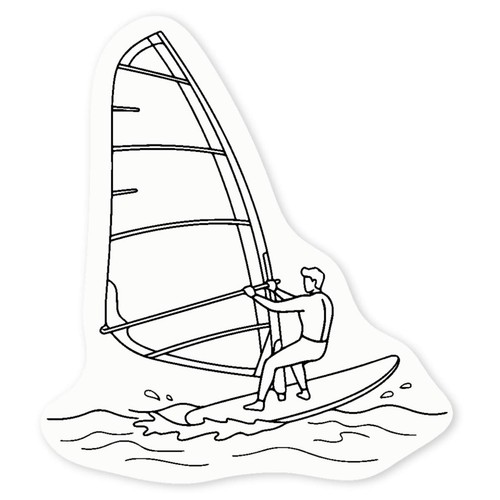 Windsurfer activity clear - activity',