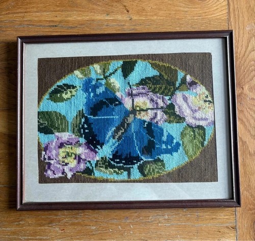 Vintage blue morpho - , butterfly