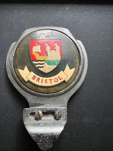 Vintage bristol car badge - vintage,