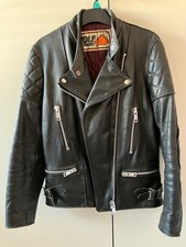 Wolf vintage Black leather