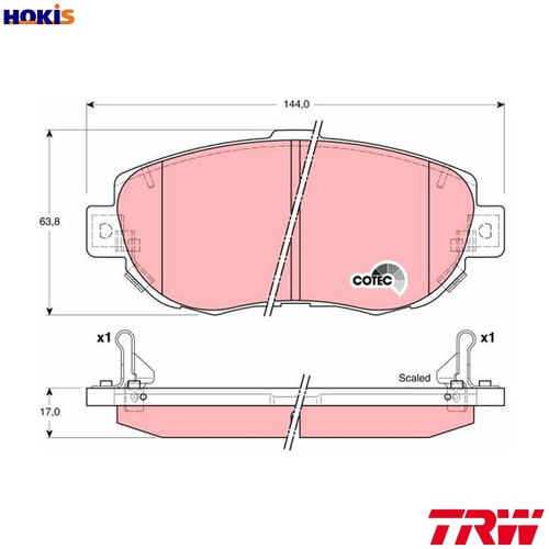 Brake pad set disc - brake,