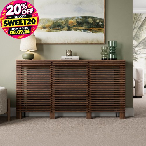 Radiator cover walnut - walnut, modern