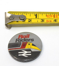 Vintage Badge - British Rail, Rail Riders badge - approx. 3 cm across.