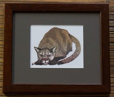 Barbara Robertson – Puma – Big Cat - Scottish Linoprint