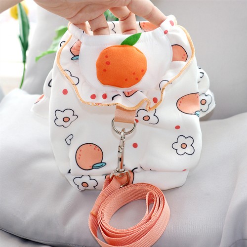Orange small puppy clothes - small,