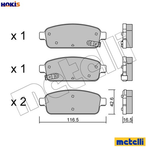 Brake pad set - brake,