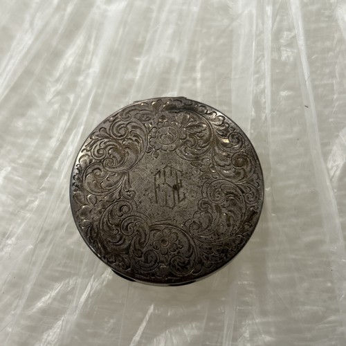 Vintage sterling silver powder - vintage,