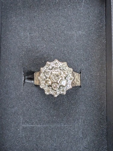 Vintage 9ct gold diamond - vintage,