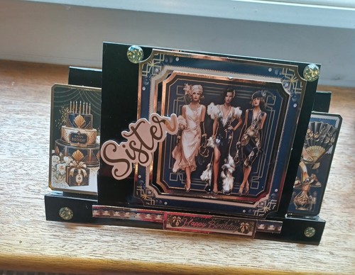 Art deco birthday card - art,