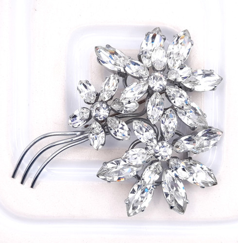 Large 1950s vintage rhinestone - large,