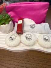 NEW Set of3 Diptyque Philosykos Round Soap Bar 45g/1.6oz each free Cartier gift