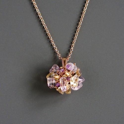 Raw ametrine chips - , beads