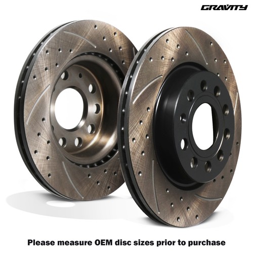Front drilled grooved 280mm - drilled,