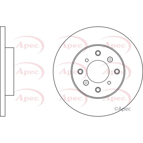 Brake discs solid for honda - 2x,