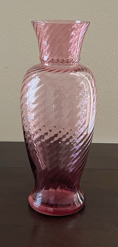 Pilgrim glass cranberry swirl - glass,