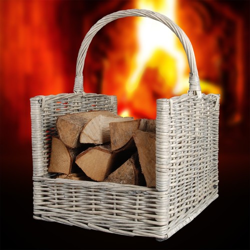Willow log basket - basket,