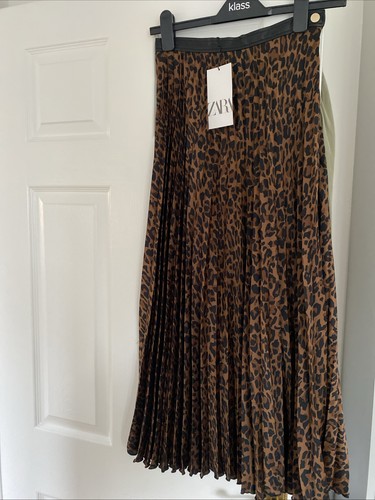 Bnwt zara long silky - long, pleated