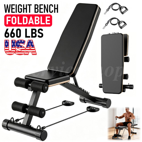 Foldable weight bench thick - weight,