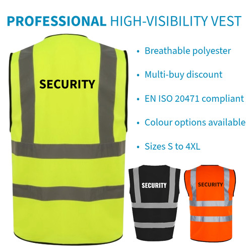 Security vis vest - hi,