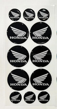 12 x HONDA STICKERS GEL DECAL