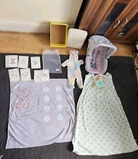 Chad Valley Tiny Treasures Doll's Car Seat Carrier,Doll Milestone Set,clothes 