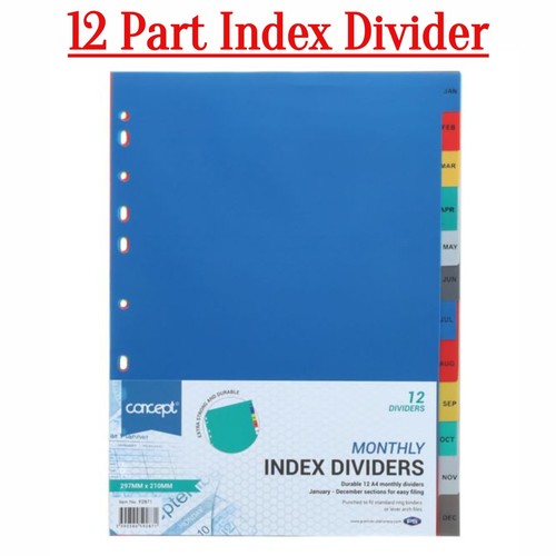 Monthly index divider - monthly,