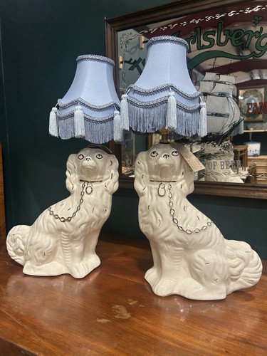 Staffordshire dogs pair - dogs,