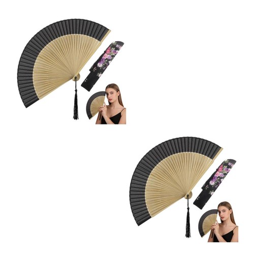 Elegant vintage folding fan - elegant,