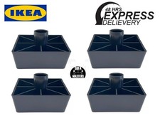 4 X BLACK PLASTIC SOFA BED