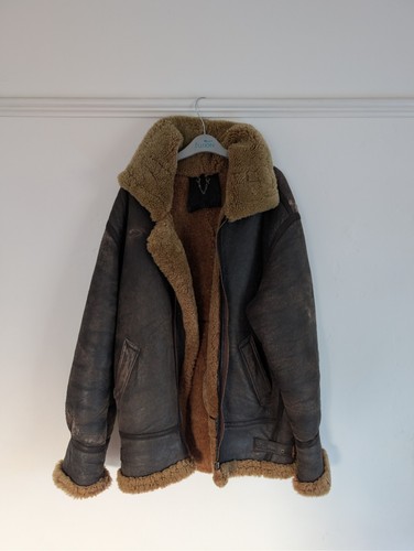 Sheepskin flying jacket men s - jacket, men's