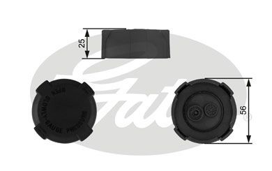 Gates radiator cap for - radiator, land