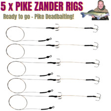 5 Pike Dead Bait Rigs – 30lb