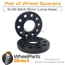 Wheel Spacers (2) Black 5x112