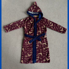 Harry Potter Red Hedwig Dressing Gown Bathrobe Robe World Book Day 9/10 years