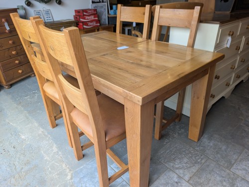 Solid oak dining - dining, table