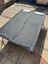 kampa double folding camping bed with carry bag