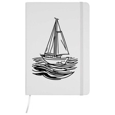 'Sail Boat At Sea' A5 Ruled