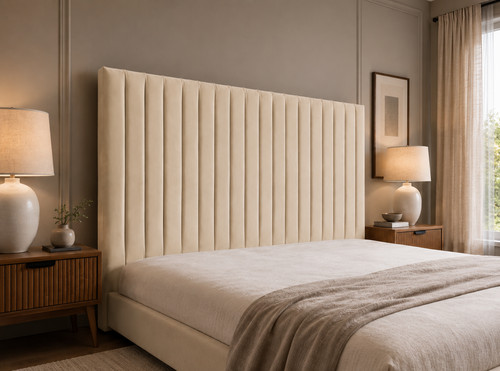 Upholstered panel headboard - upholstered,