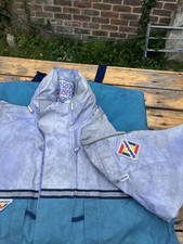 Sailing Offshore Splashdown Hooded Jacket & Salopettes Size L White and Blue