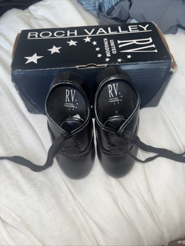 Roch valley black tap shoes - black, uk