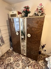 Wardrobes x 1, mirror,Walnut,Mid Century,Vintage