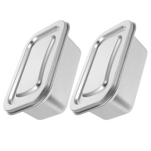 2pcs stainless steel - steel, container
