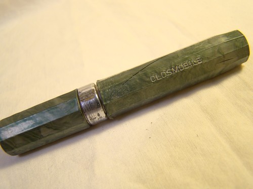 Vintage green marbleized - green,