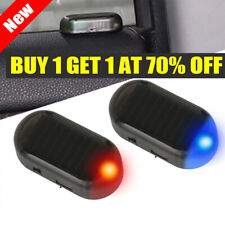 UK Fake Solar Car Alarm LED Light Security System Warning Theft Flash Blinking~