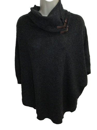 100 cashmere dark gray knit - gray,