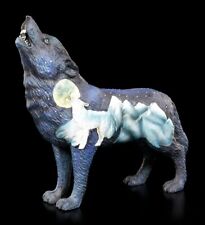 Wolf Spirit Figure - Mountains