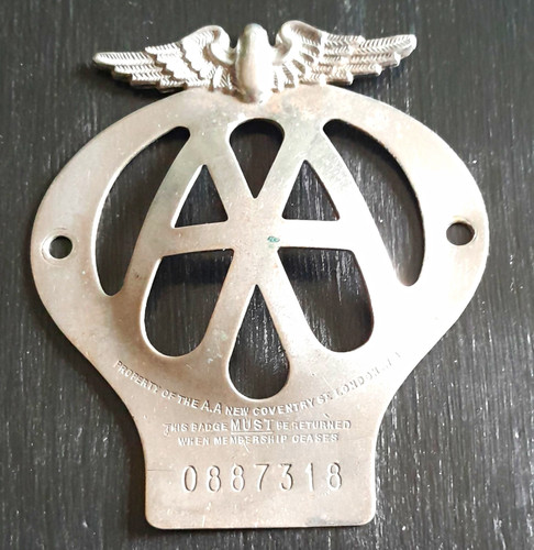 Vintage car badge serial - vintage,