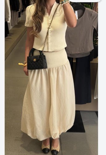 Zara new cream textured - textured, knit