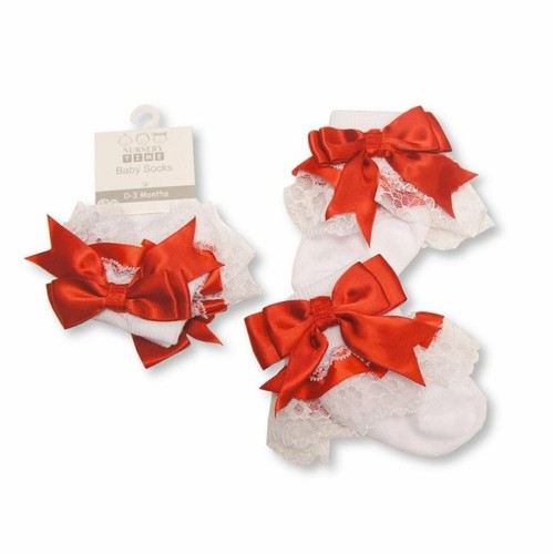 Baby girls white frilly lace - baby,